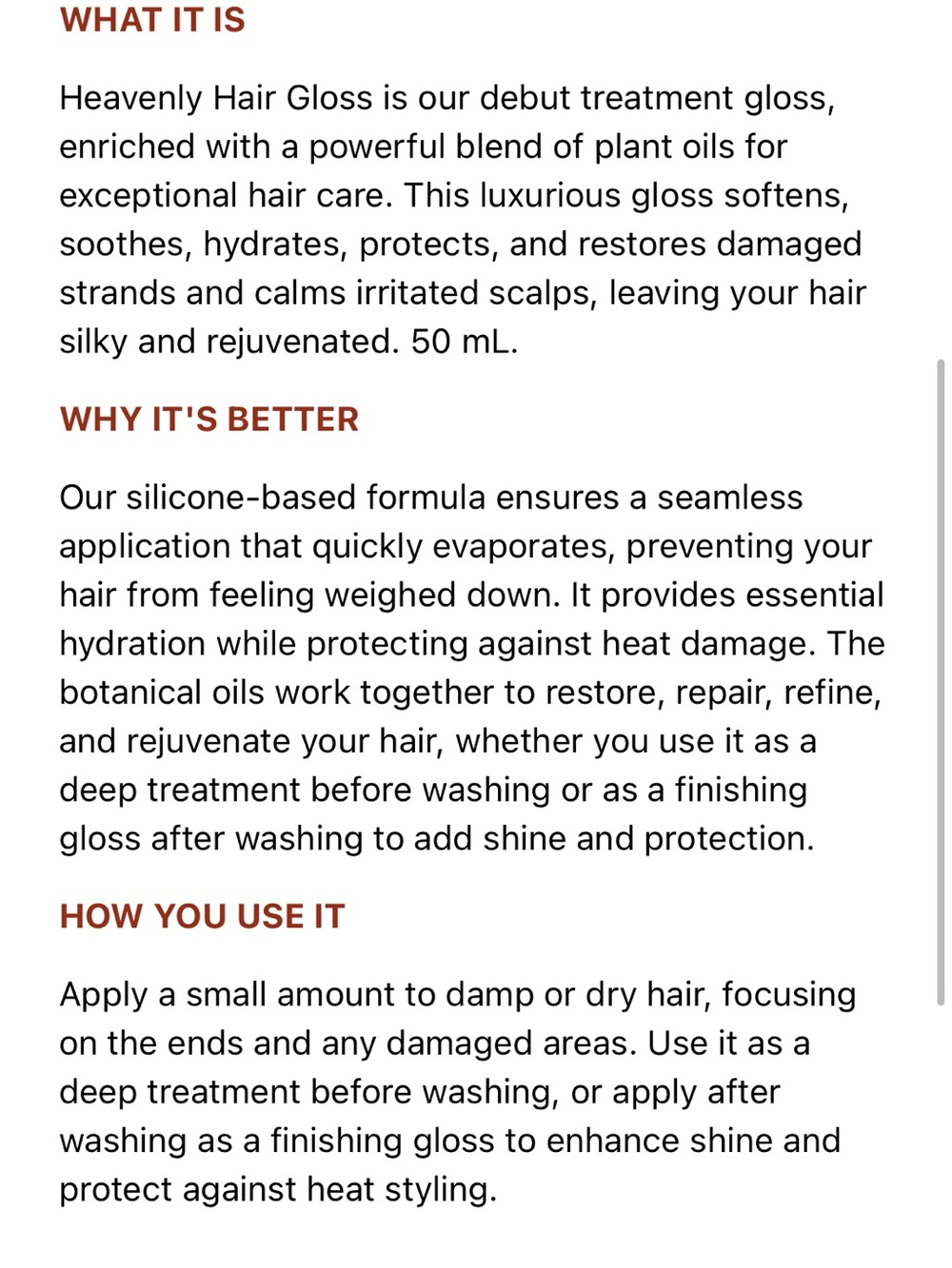 SEINT Heavenly Hair Gloss - Picture 5 of 6